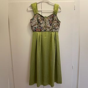 Gorgeous & Unique Embroidered/Satin Dress
